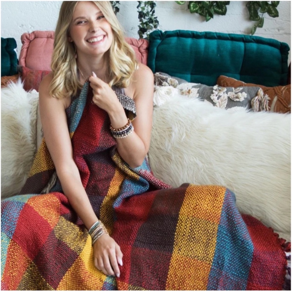 🎉🎉Host Pick🎉🎉Ruggine Spiced Chai Chunky Blanket